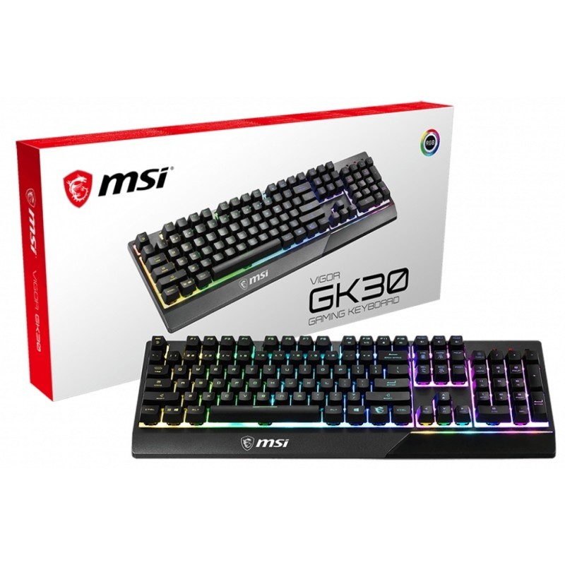 Teclado gaming msi gk30 negro