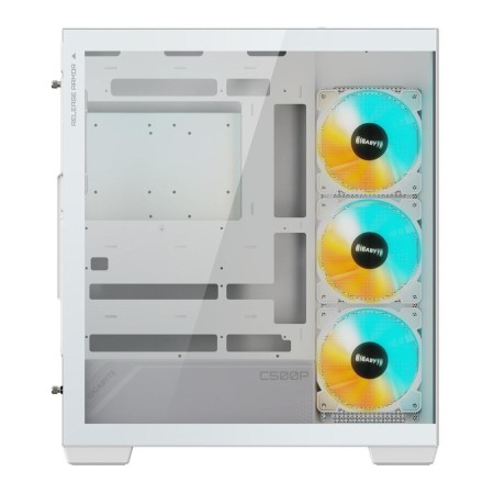 Caja ordenador gaming gigabyte c500 atx cristal templado blanca