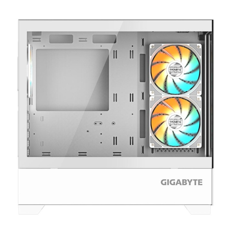 Caja ordenador gaming gigabyte c201 matx vidrio usb 3.2 blanca