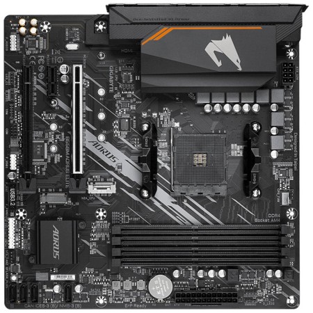 Placa base gigabyte b550m aorus elite am4 m - atx - 4x ddr4 - 4x sata 6gb - s - 4x usb 3.2 - 4x usb 2.0 gab55mael