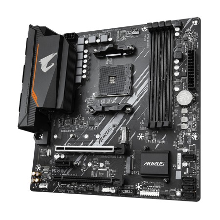 Placa base gigabyte b550m aorus elite am4 m - atx - 4x ddr4 - 4x sata 6gb - s - 4x usb 3.2 - 4x usb 2.0 gab55mael