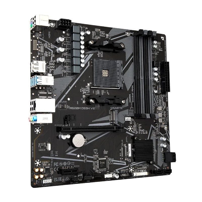 Placa Base Gigabyte A520M DS3H V2 Socket AM4/ DDR4/ PCIe 3.0/ Micro ATX