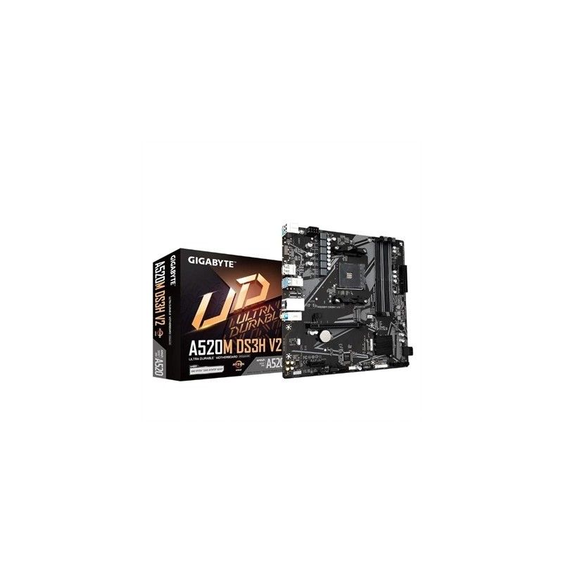 Placa Base Gigabyte A520M DS3H V2 Socket AM4/ DDR4/ PCIe 3.0/ Micro ATX