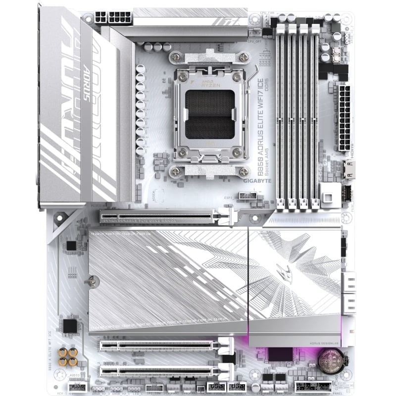 Placa Base Gigabyte B850 AORUS ELITE WIFI7 ICE Socket AM5/ DDR5/ PCIe 5.0