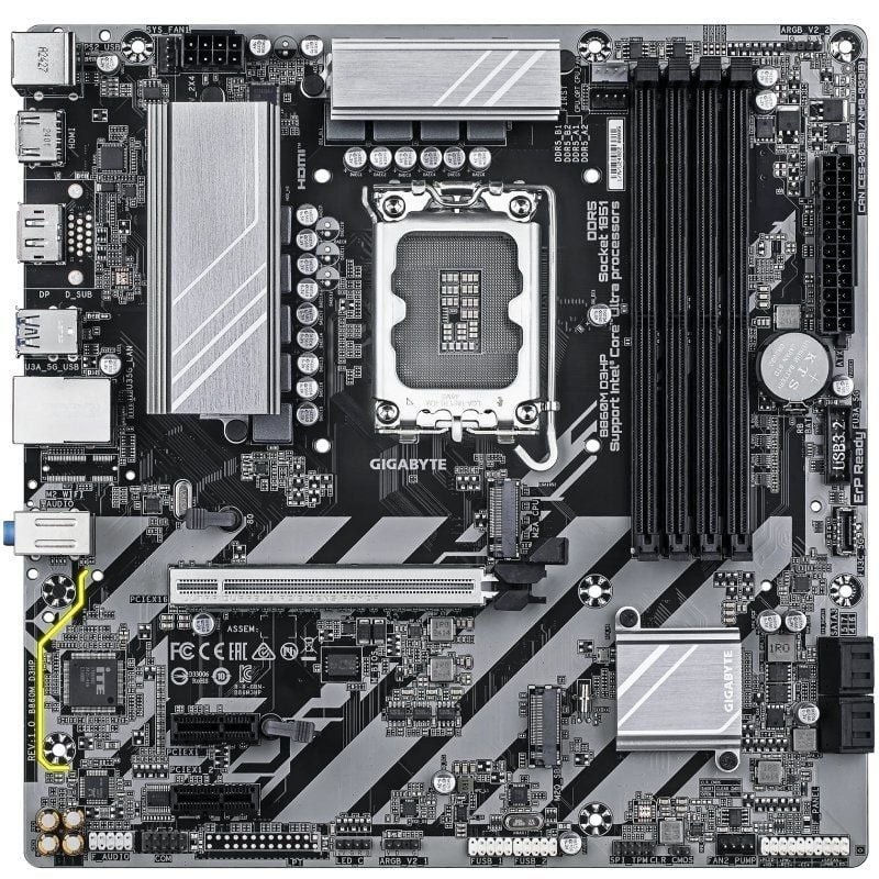 Placa Base Gigabyte B860M D3HP Socket 1851/ DDR5/ PCIe 5.0/ Micro ATX