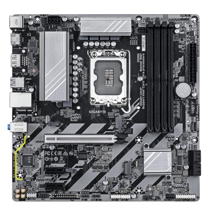 Placa Base Gigabyte B860M D3HP Socket 1851/ DDR5/ PCIe 5.0/ Micro ATX