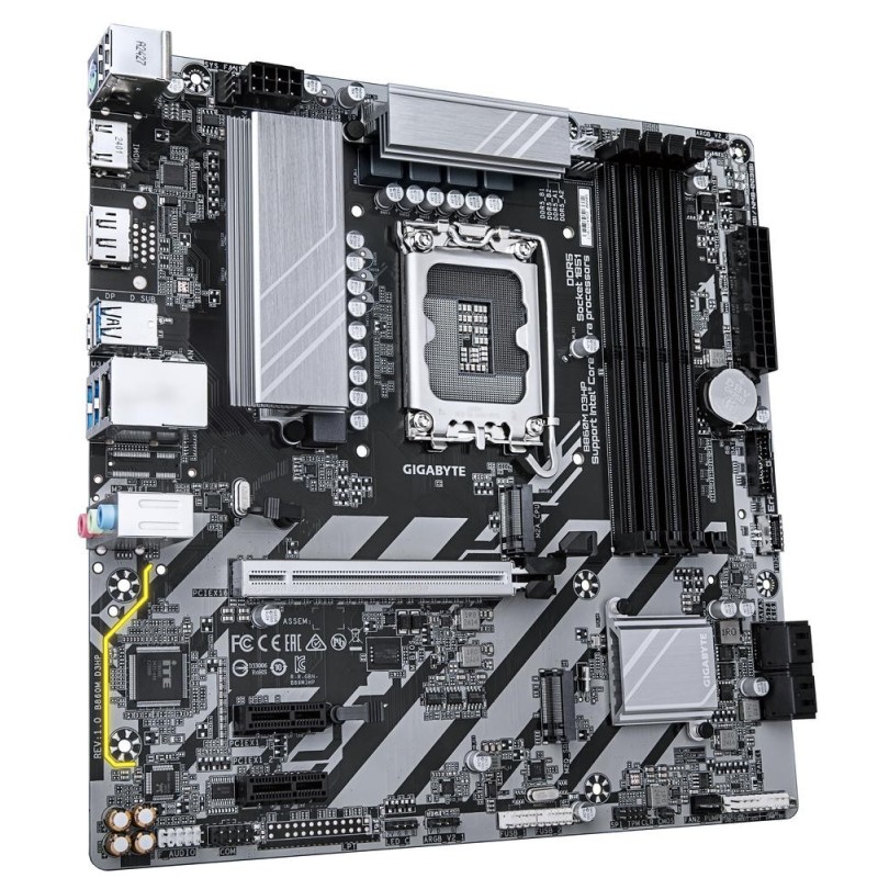 Placa Base Gigabyte B860M D3HP Socket 1851/ DDR5/ PCIe 5.0/ Micro ATX