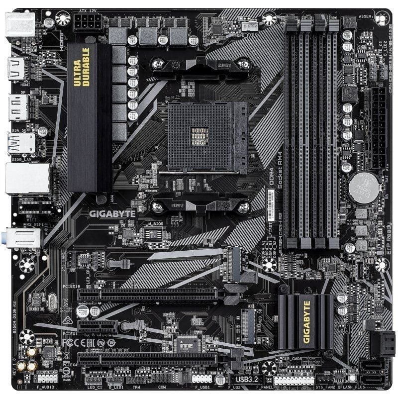 Placa Base Gigabyte B550M DS3H R2 Socket AM4/ DDR4/ PCIe 4.0/ Micro ATX