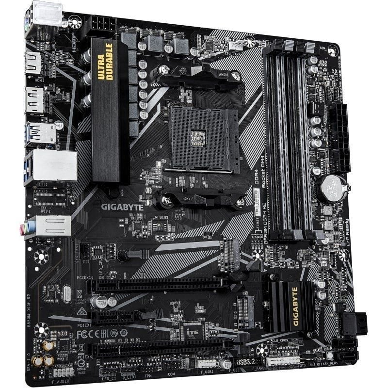 Placa Base Gigabyte B550M DS3H R2 Socket AM4/ DDR4/ PCIe 4.0/ Micro ATX