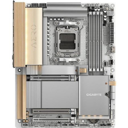 Placa Base Gigabyte X870E AERO X3D WOOD Socket AM5/ DDR5/ PCIe 5.0