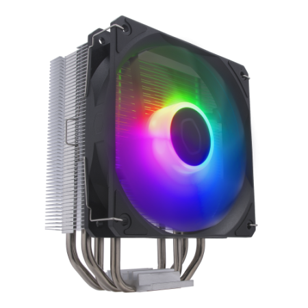 Ventilador disipador cpu cooler master hyper 212 spectrum v3 gaming argb 120mm negro