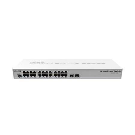 Switch Router Mikrotik CRS326-24G-2S+RM 26 Puertos/ RJ45 10/100/100/ SFP/ PoE