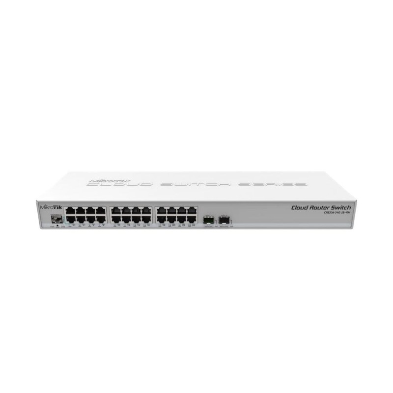 Switch Router Mikrotik CRS326-24G-2S+RM 26 Puertos/ RJ45 10/100/100/ SFP/ PoE