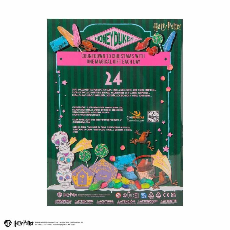 Calendario de adviento cinereplicas harry potter honeydukes