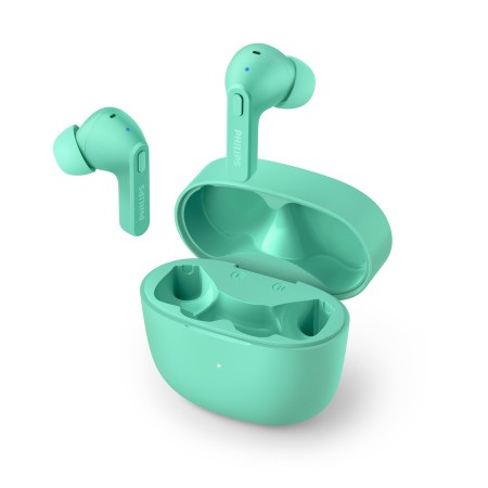 Auriculares bluetooth philips tat2206gr - 00 green ipx4 estuche de carga