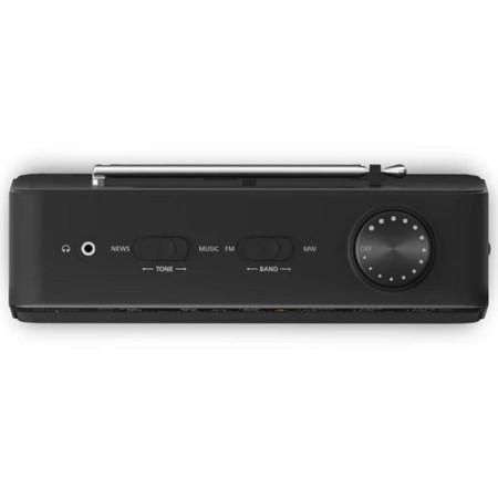 Radio Portátil Philips TAR2509/ a Pilas/ con Cable/ Negro
