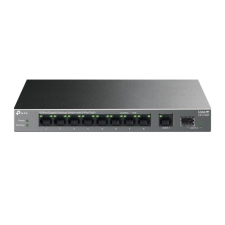 TP-Link LS1210GP Switch 8xG PoE+ 1xGb 1xSFP 61W