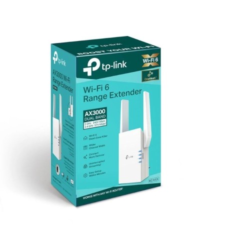 Repetidor Inalámbrico TP-Link RE705X/ WiFi 6/ 3000Mbps/ 2 Antenas