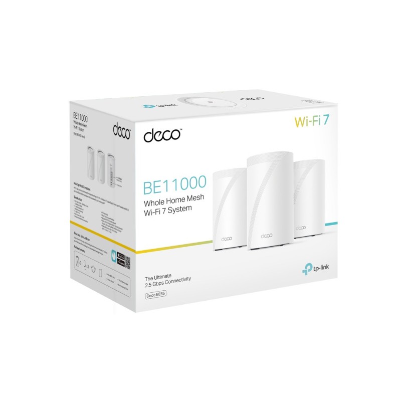 Wifi mesh tp - link deco be65 be9300 pack 3 unidades
