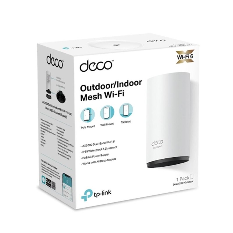 Sistema Mesh TP-Link Deco X50-Outdoor 3000Mbps/ 2.4GHz 5GHz