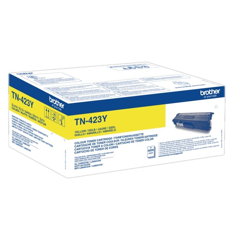 Tóner Original Brother TN-423Y Alta Capacidad/ Amarillo