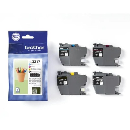 Cartucho de Tinta Original Brother LC3217VAL/ Multipack/ Negro/ Cian/ Magenta/ Amarillo