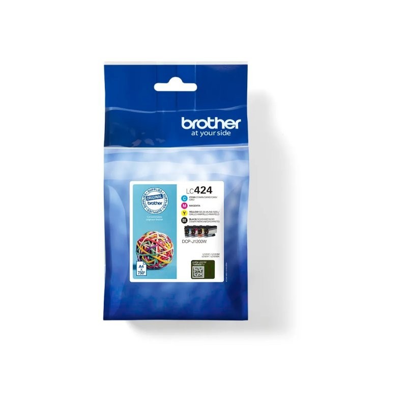 Cartucho de Tinta Original Brother LC424VAL/ Multipack/ Cian/ Magenta/ Amarillo/ Negro