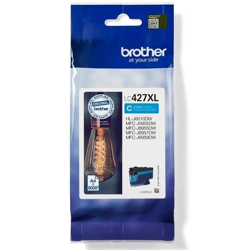 Cartucho tinta brother lc427xlc cian