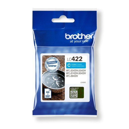 Cartucho de Tinta Original Brother LC-422/ Cian
