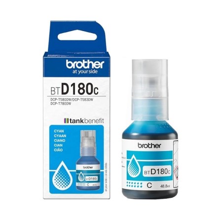 Botella tinta brother btd180c cian 5000 paginas