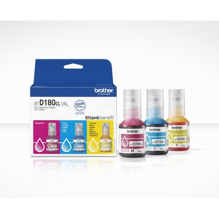Multipack botella tinta brother btd180clval rgb