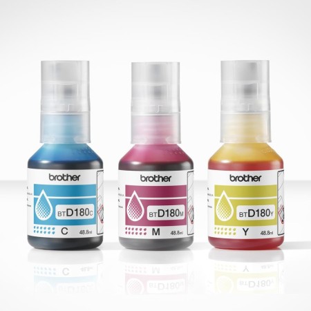 Multipack botella tinta brother btd180clval rgb