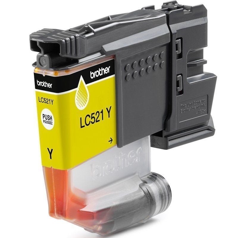 Cartucho de Tinta Original Brother LC521Y/ Amarillo