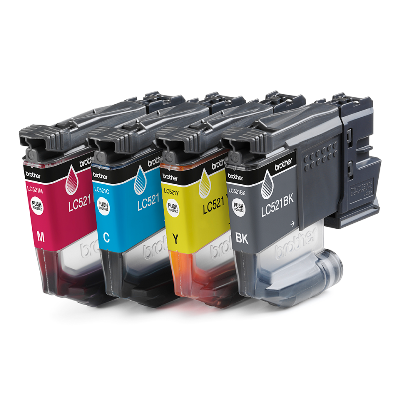 Multipack brother lc521val negro - cian - magenta - amarillo