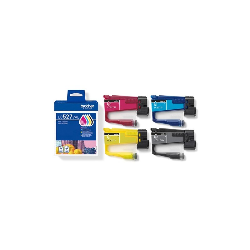 Multipack brother lc527val negro - cian - magenta - amarillo