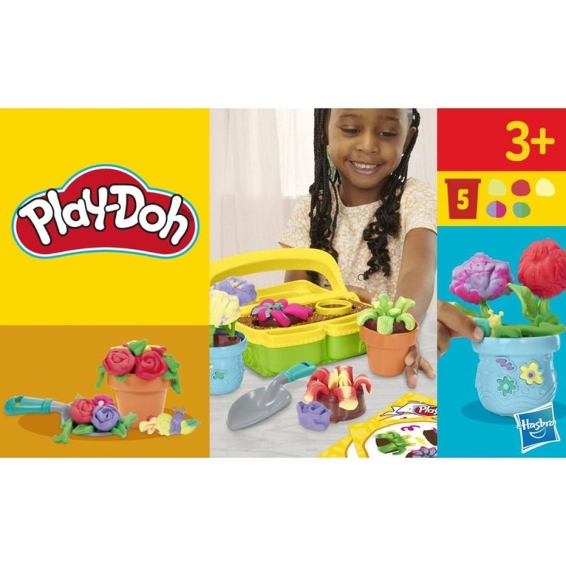 Juego hasbro play - doh blooming flowers
