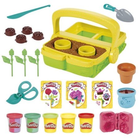 Juego hasbro play - doh blooming flowers