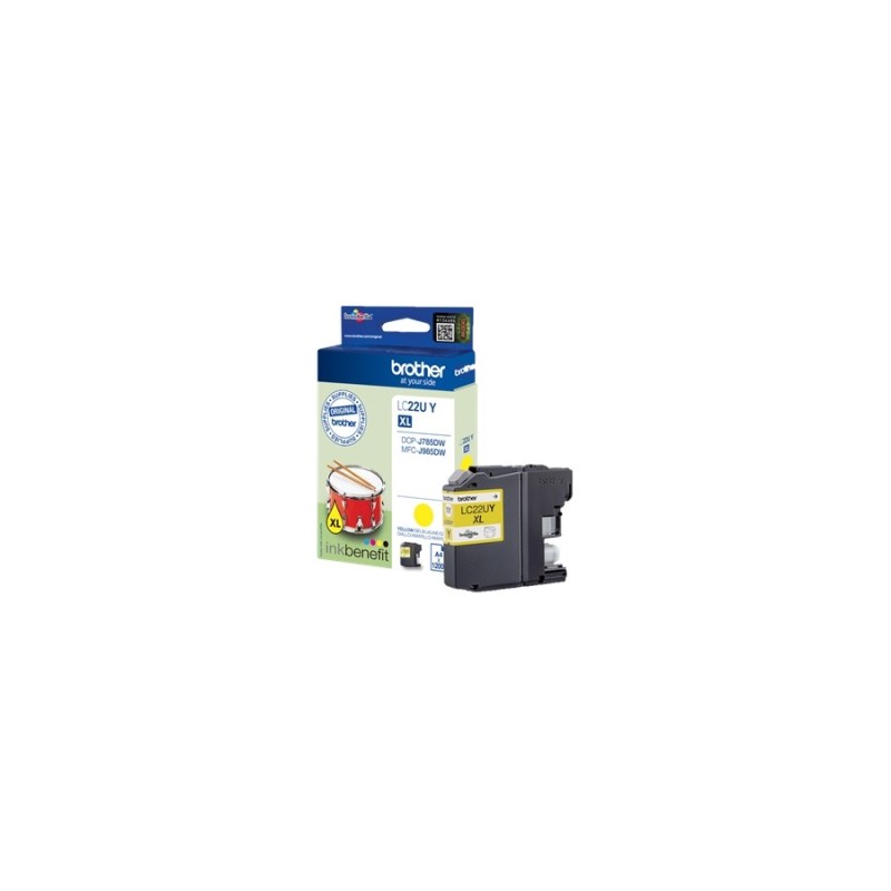 Cartucho tinta brother lc22umbp magenta hasta 1200 paginas