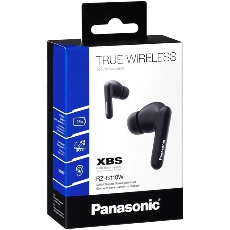 Auriculares Bluetooth Panasonic RZ-B110W con estuche de carga/ Autonomía 6h/ Negros