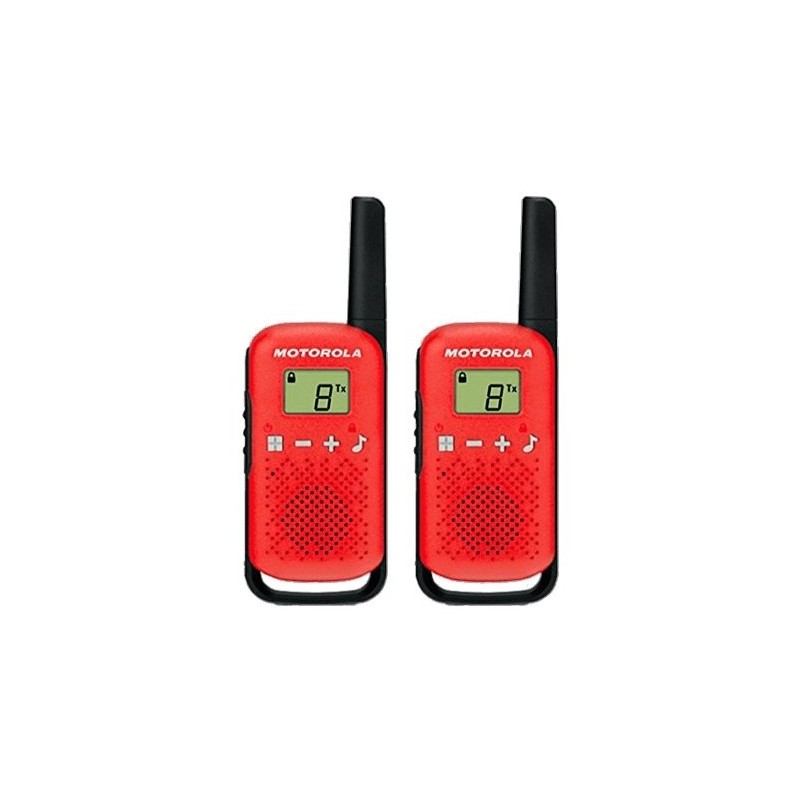 MOTOROLA T42 Walkie Talkie 4Km 16CH Rojo Duo