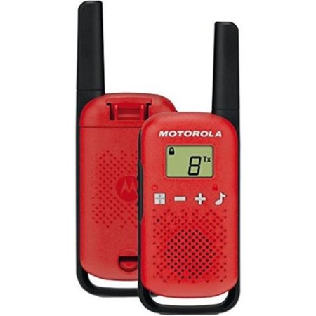 MOTOROLA T42 Walkie Talkie 4Km 16CH Rojo Duo