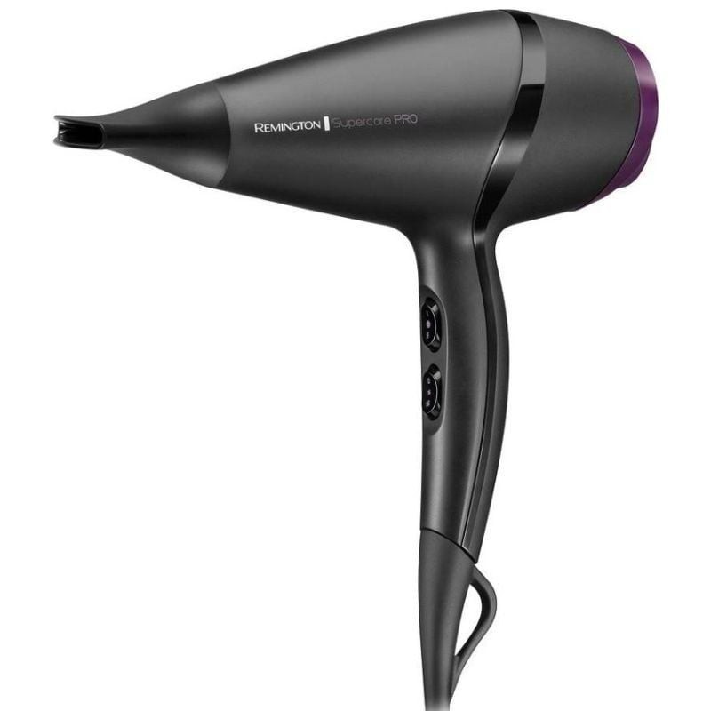 Secador Remington SuperCare Pro 2100 AC7100/ 2100W/ Iónico/ Negro y Lila