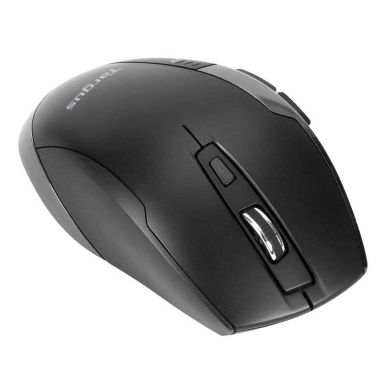 Mouse raton ergonomico targus bluetrace wireless inalambrico antimicrobiano negro