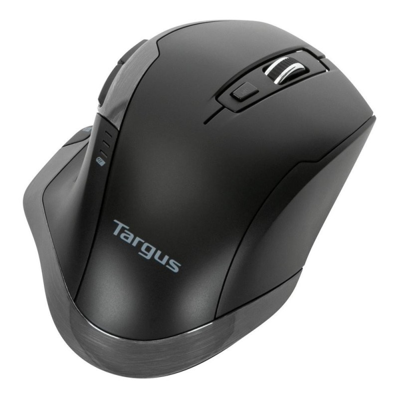 Mouse raton ergonomico targus bluetrace wireless inalambrico antimicrobiano negro