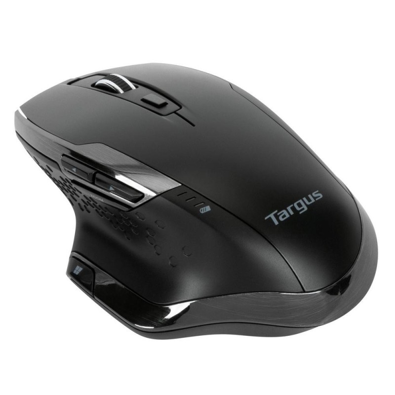 Mouse raton ergonomico targus bluetrace wireless inalambrico antimicrobiano negro