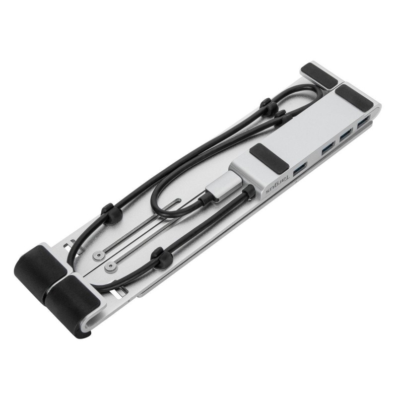 Base para portatil targus con hub integrado 4x usb - a plata