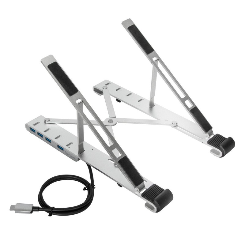 Base para portatil targus con hub integrado 4x usb - a plata