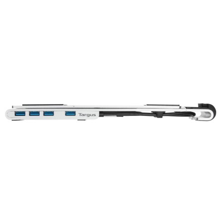 Base para portatil targus con hub integrado 4x usb - a plata
