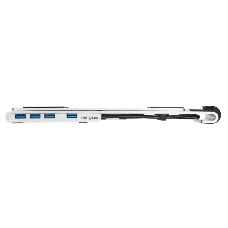 Base para portatil targus con hub integrado 4x usb - a plata