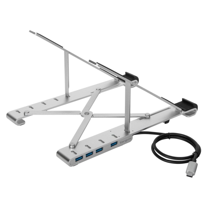 Base para portatil targus con hub integrado 4x usb - a plata